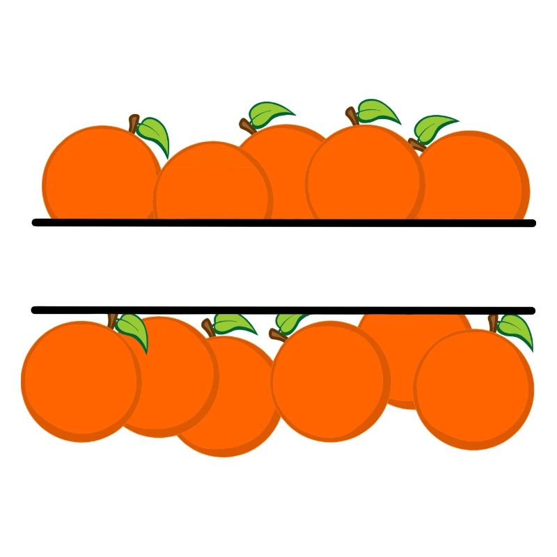 Bannière orange avec oranges orange