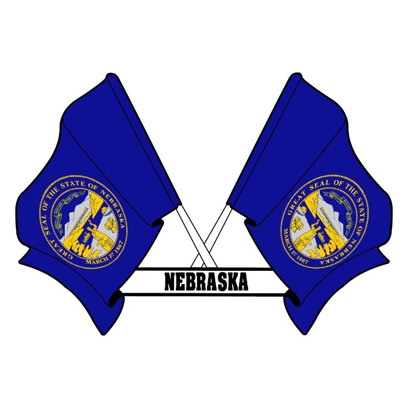 wee flags text NEBRASKA