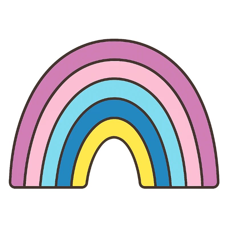 Pastell Regenbogen Design