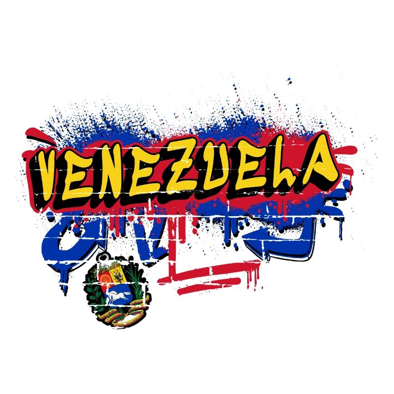 Venezuela Graffiti Flaggen Design
