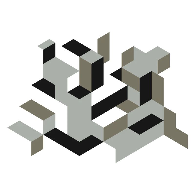 Perspective Construction Cube Dyeing Yourself Labyrinth 3D