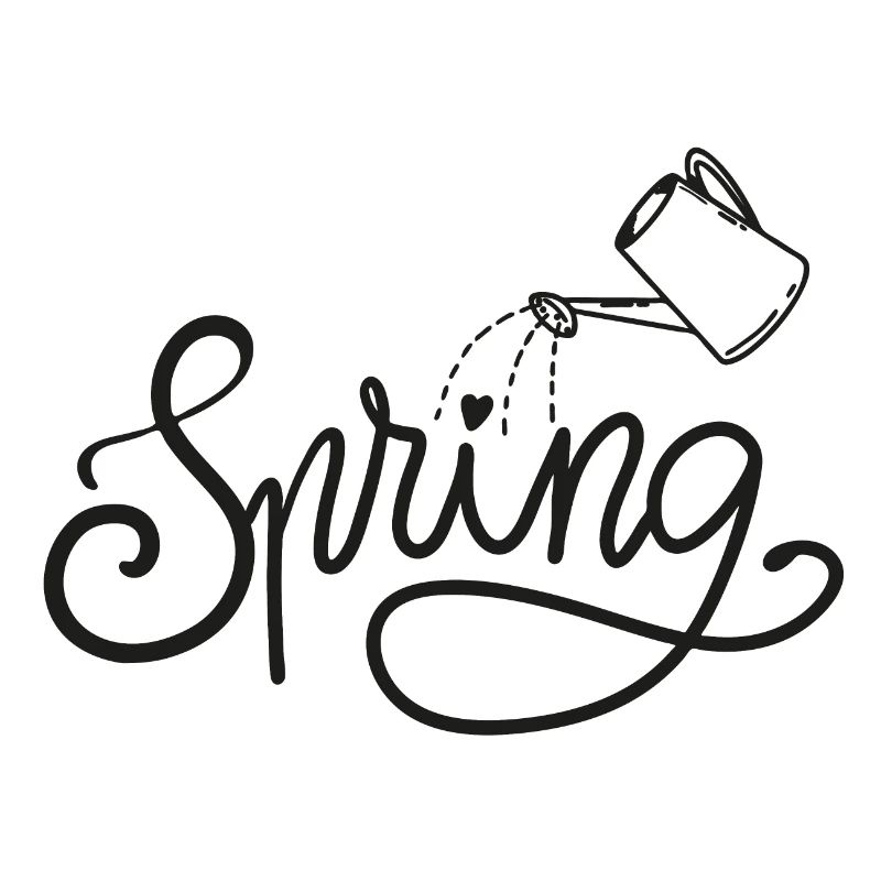 spring frühlingsbeginn garten gießen beet