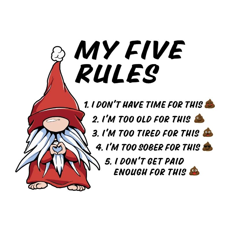 5 Regeln eines lustigen Gnoms