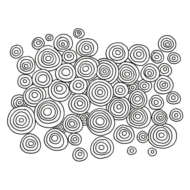 Abstract Circle Pattern Symbol Drawing