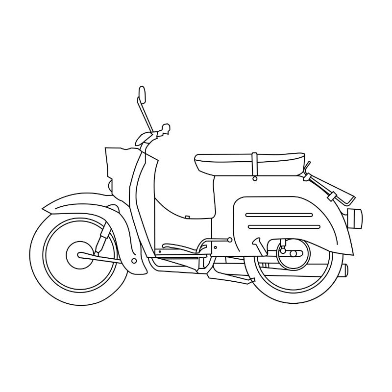 Simson Schwalbe KR51 Blueprint hell