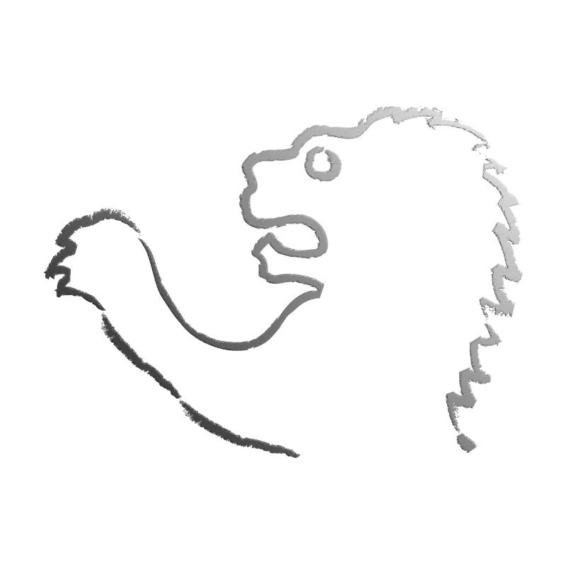 Löwenkopf METALLIC Kontur
