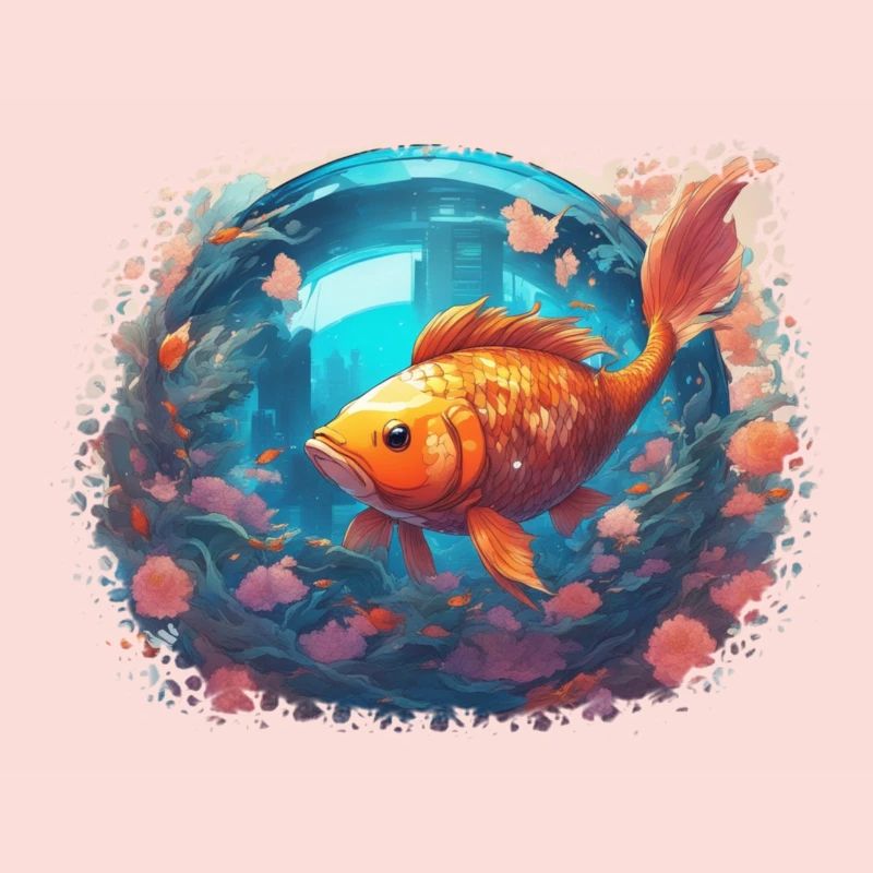 Reflets de poisson-lune