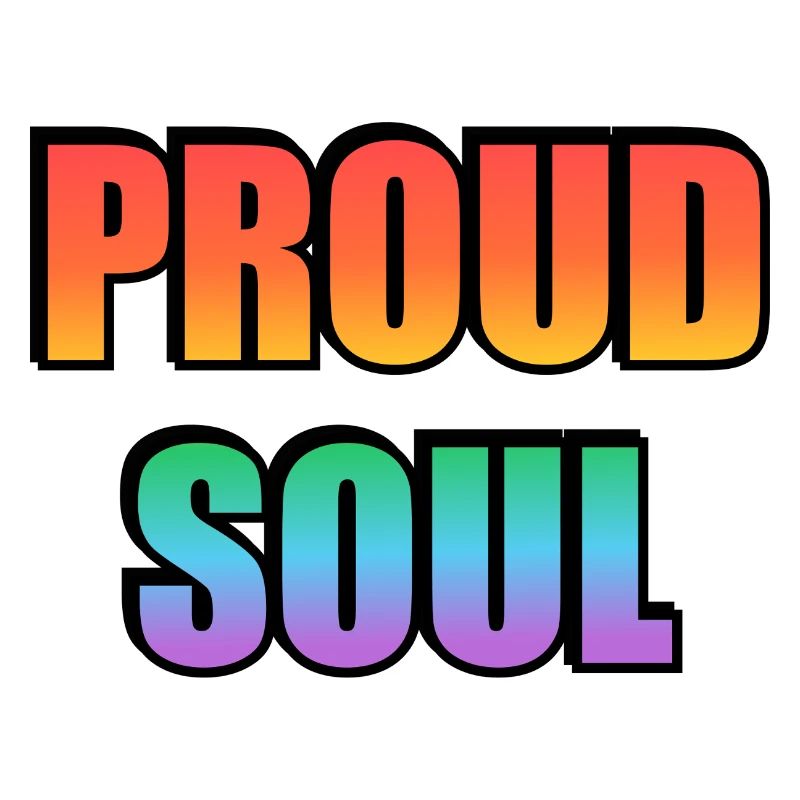 Proud Soul Gradient Typography