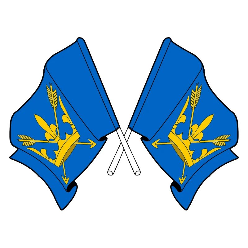 Suffolk Flags Crossed