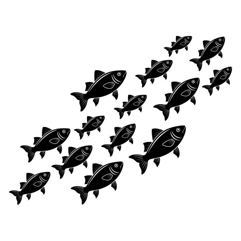 Groups Swimming Fishes