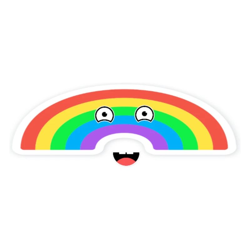 Lebhafte Regenbogenanimation 