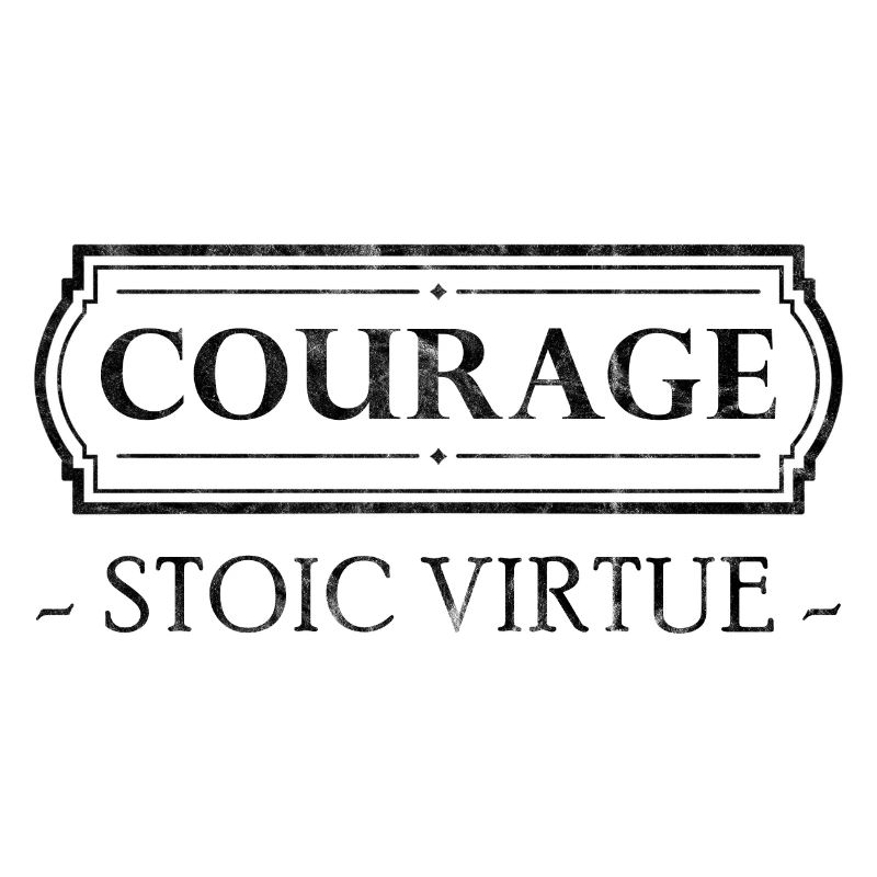 Stoic Virtue Courage Stoizismus Geschenk Stoiker