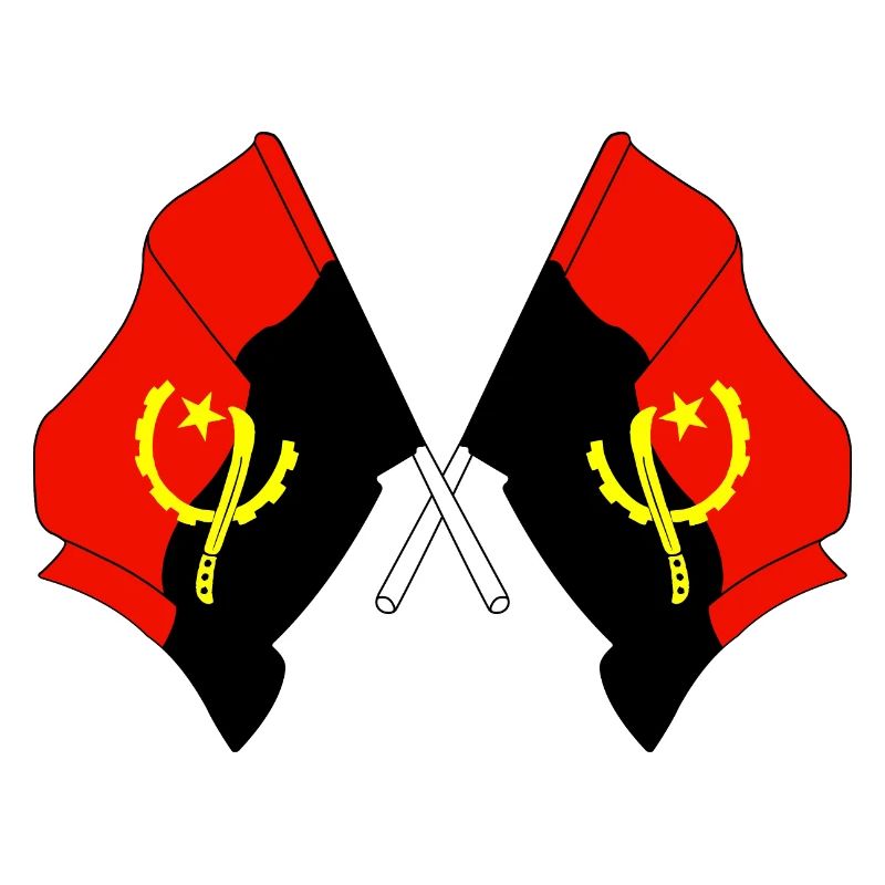 Deux drapeaux Angola