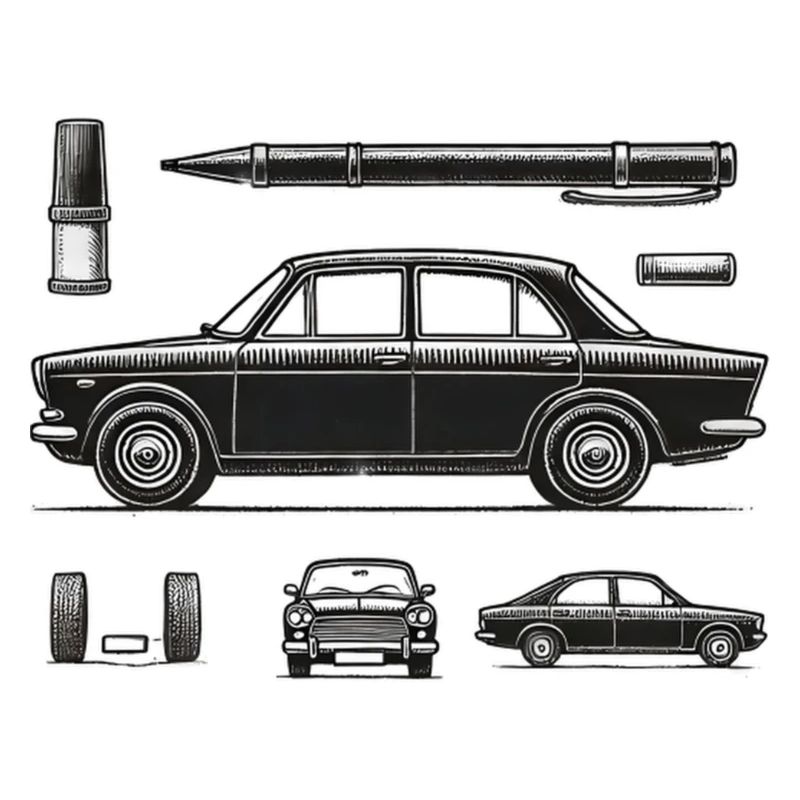 Schwarzer Oldtimer