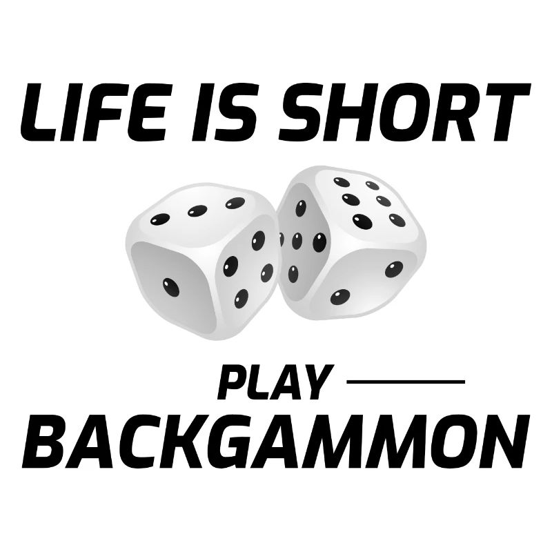 Backgammon Player Board Game Funny Sayings Gift
