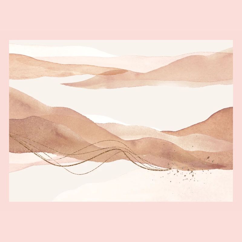 Blush Paysage abstrait