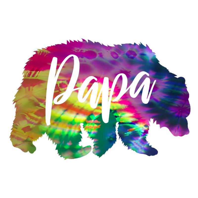 Bear Papa Batik Tie Dye