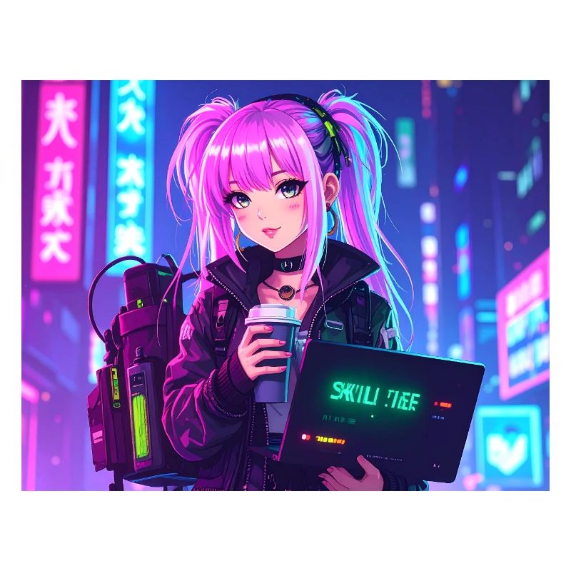 Pink Coder Girl – Compétence : mignonne et élégante
