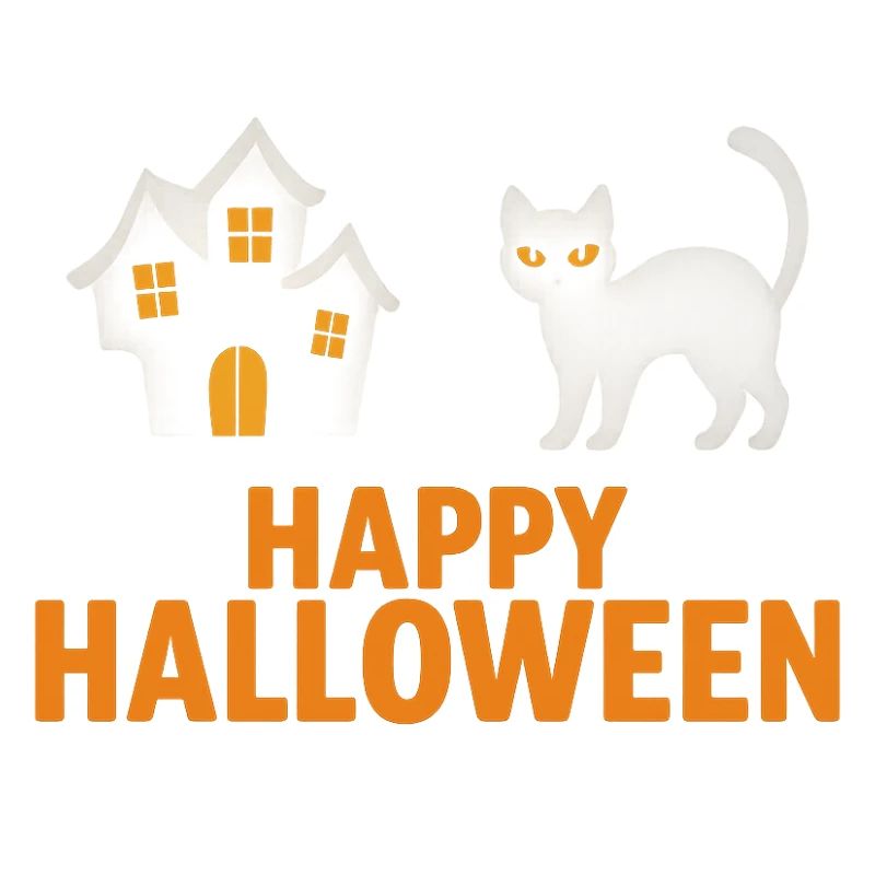 Conception de chat et de maison hantée d’Halloween