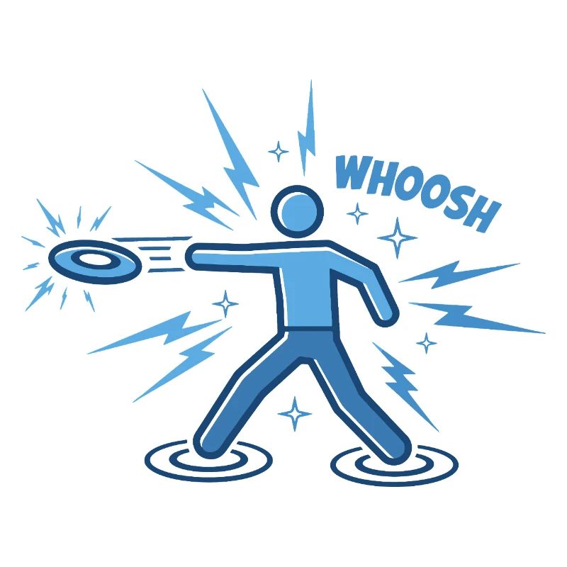 WHOOSH Funny Disc Golf Disc Golfer Flying Disc