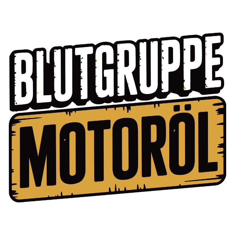 Blutgruppe Motoröl Schrauber Design