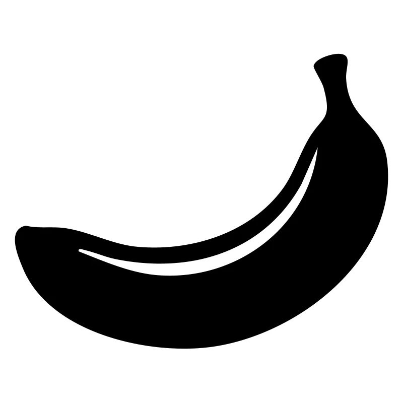 Banana Silhouette – Tropical Fruit Design