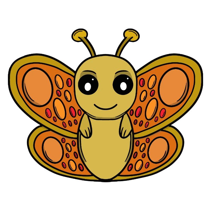 Papillon Chibi Ensoleillé