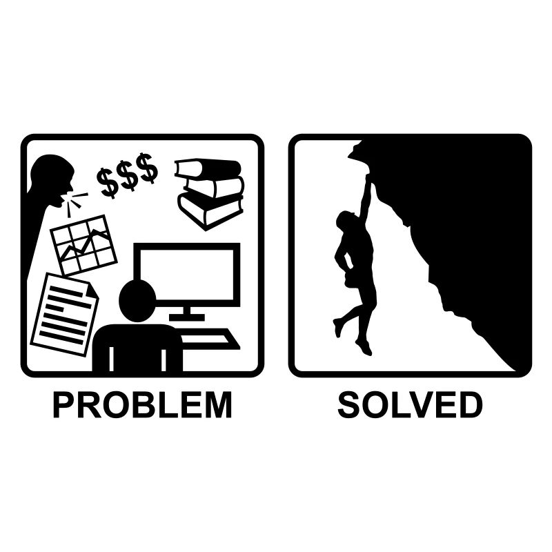 Klettern = Problem gelöst