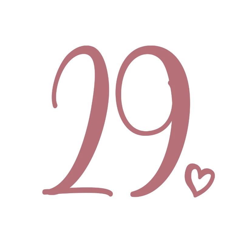 Numéro mignon 29, 29 ans, 29e cadeau d'anniversaire