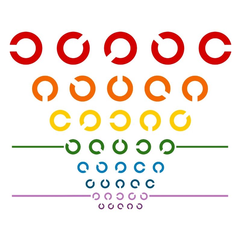 Regenbogen Sehtest