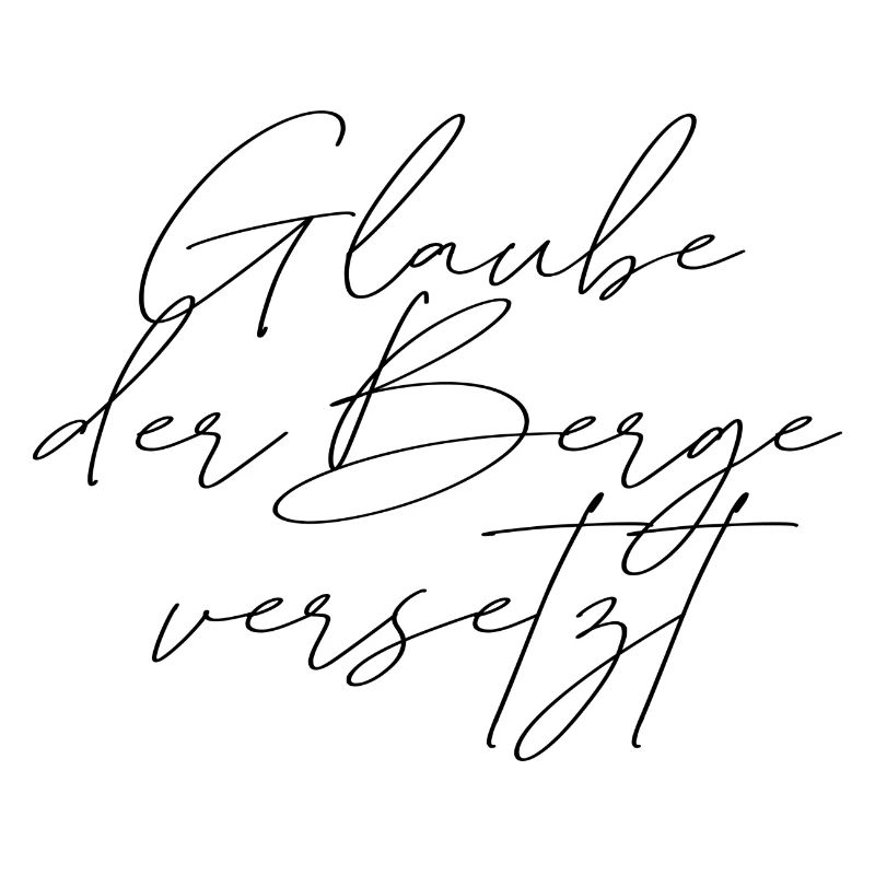 Glaube der Berge versetzt