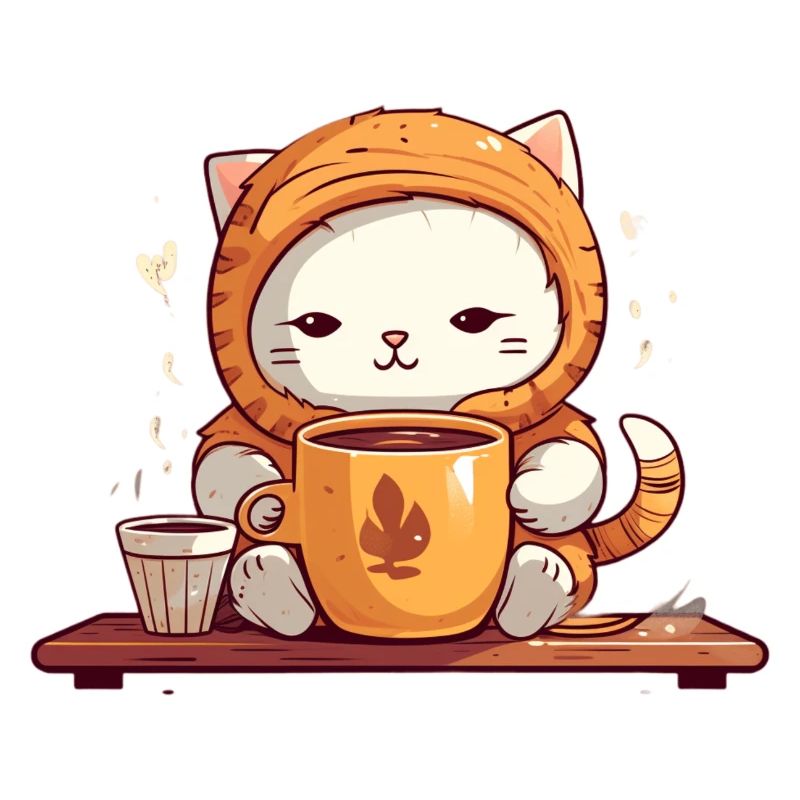 Chat de café