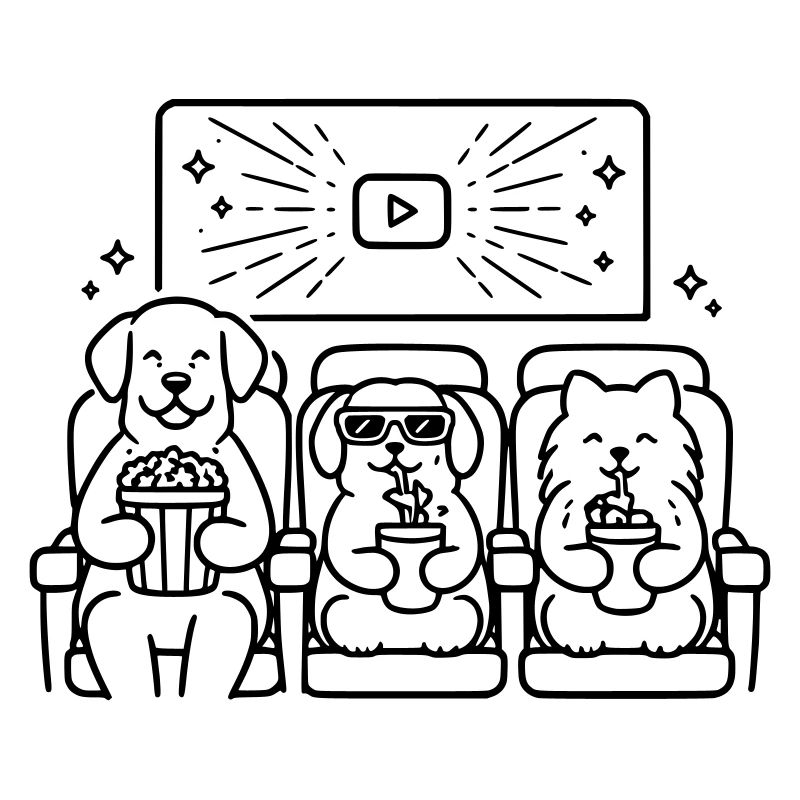 Cinéma de chiens Chiens au cinéma