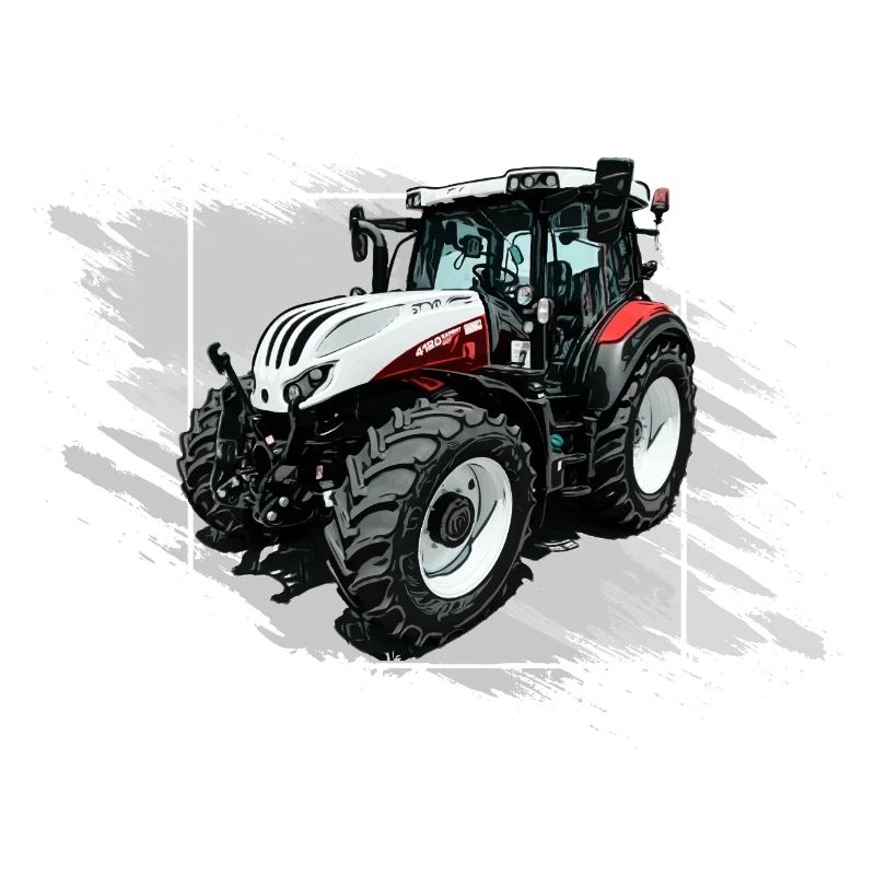 Steyr Tractor White