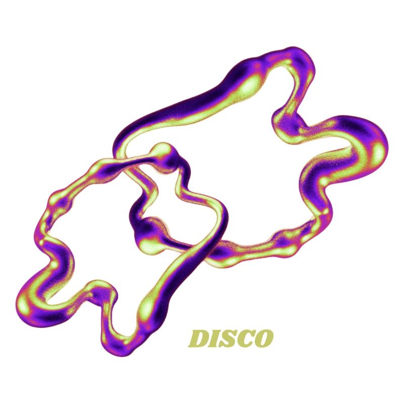 Retro Disco Blob – Neon Abstract Liquid Art