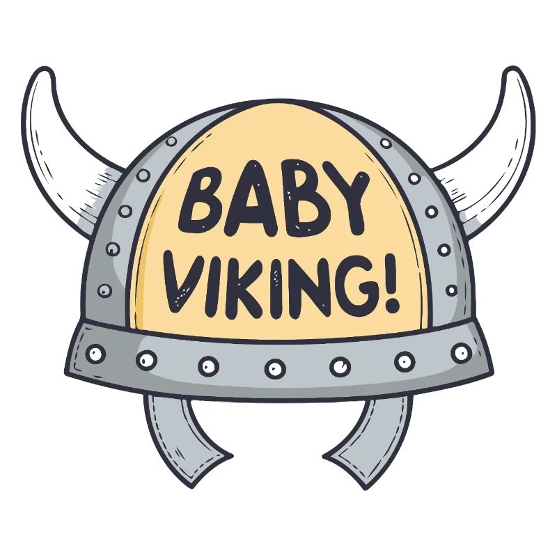 Viking Bébé Casque cornes blanches