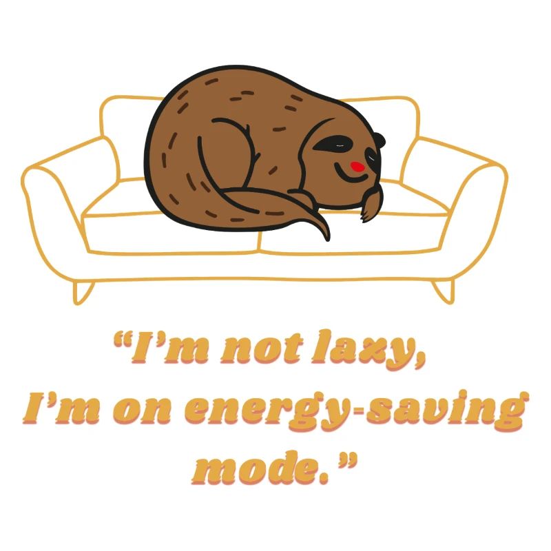 Sloth Energy-Saving Lounge Tee