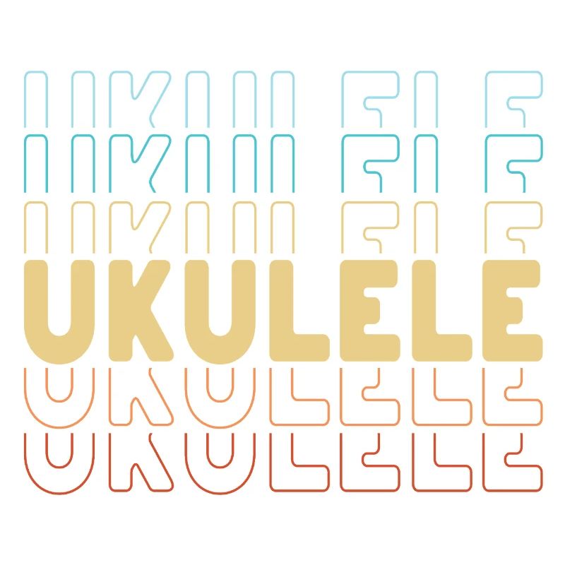 Ukulele typography