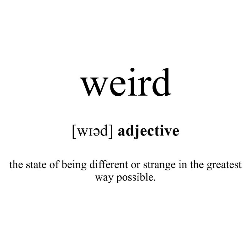 Weird | Seltsam Definition Dictionary