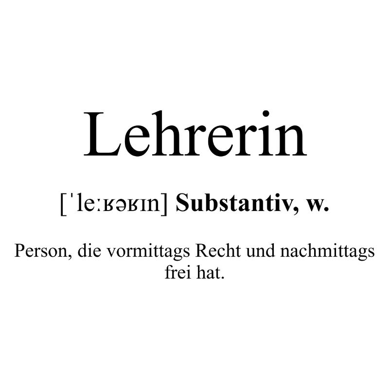 Lehrerin Definition Dictionary