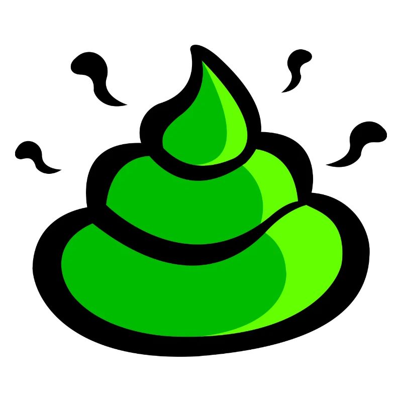 emoji caca vert