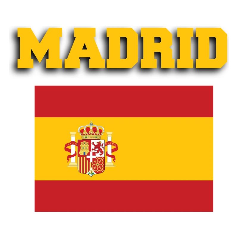 Madrid Espagne Drapeau
