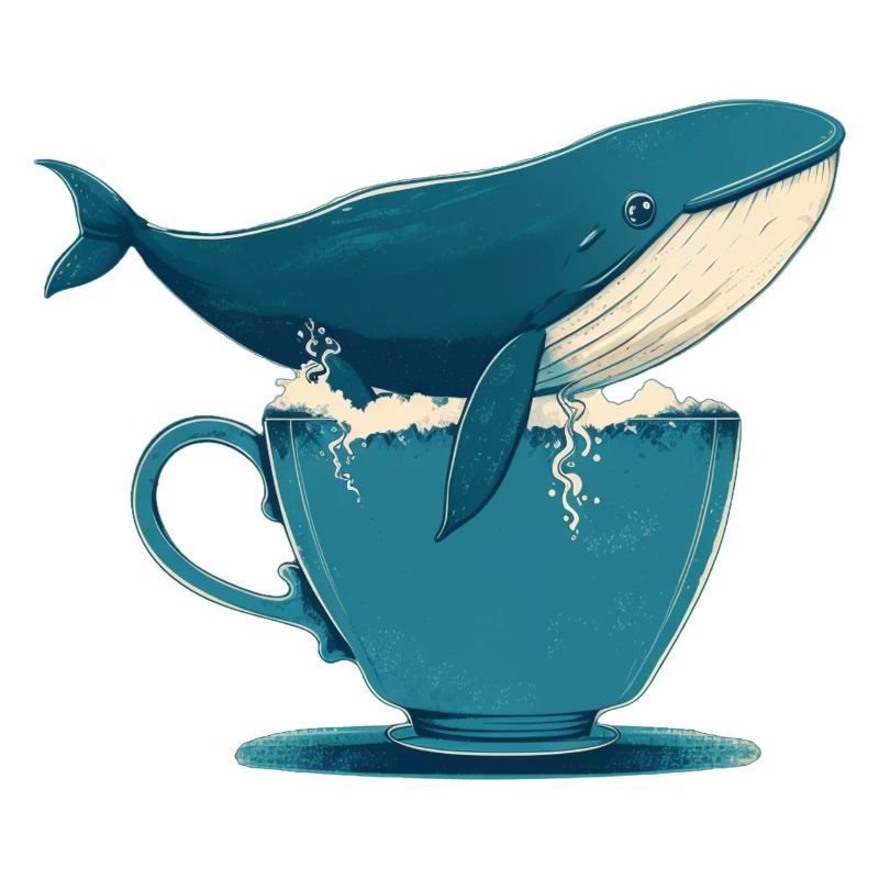 Whale in teacup