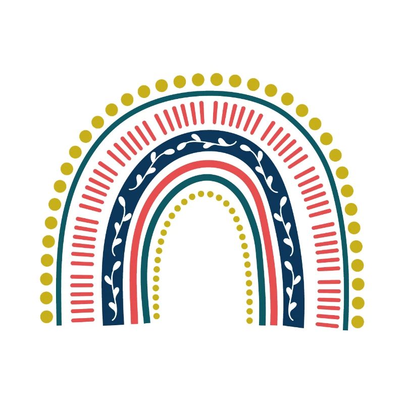Boho Rainbow Colorful