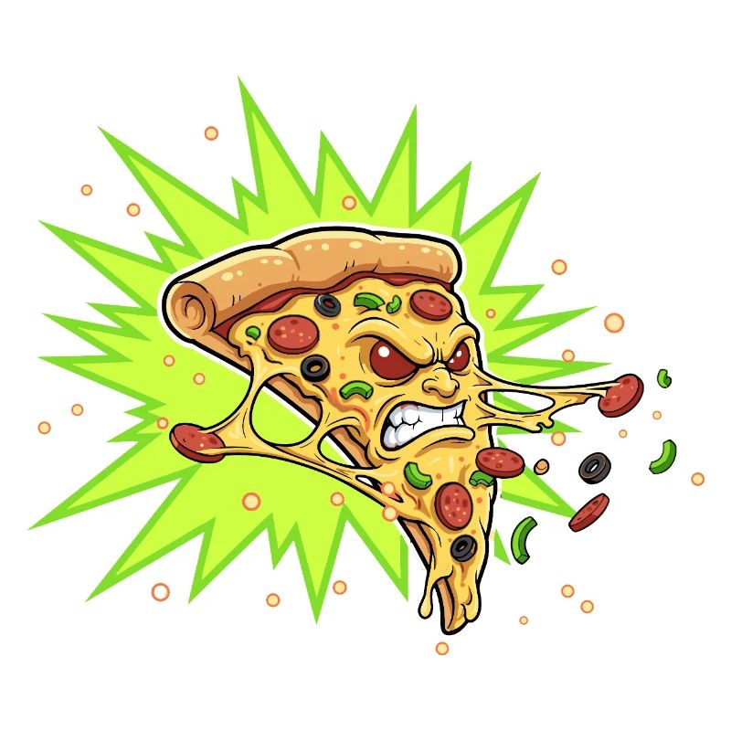 Pizza Slice Aggressor Neonburst