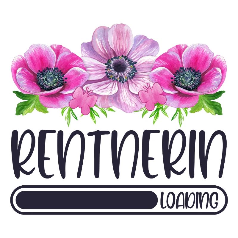 Rentnerin Loading Blumen