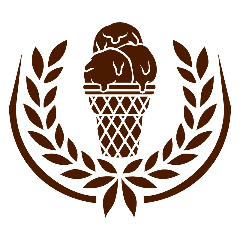 Schokolade Eis Lorbeerkranz Waffel