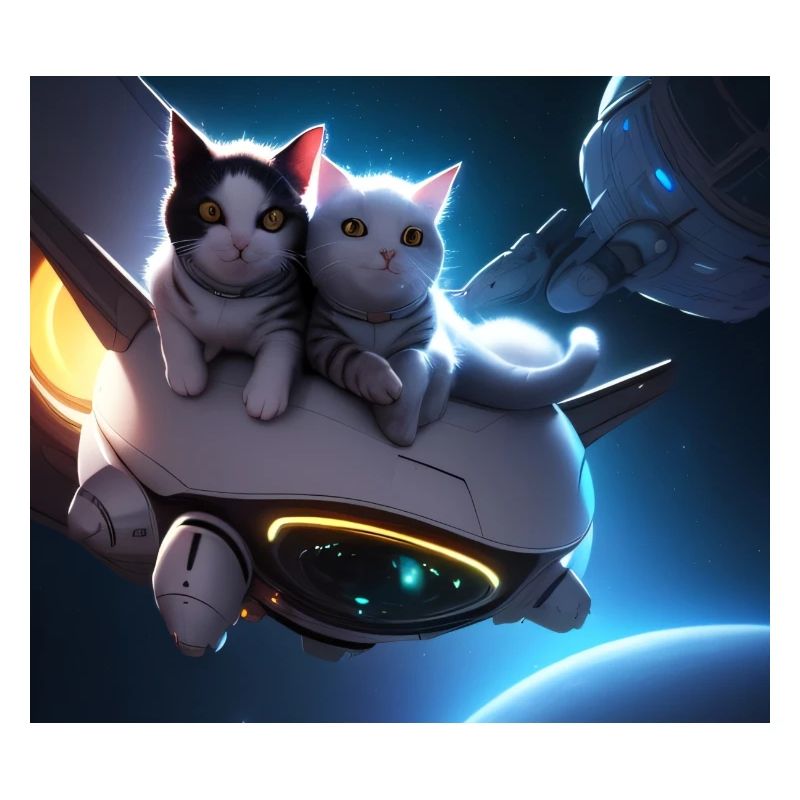 Les chats dans l’espace