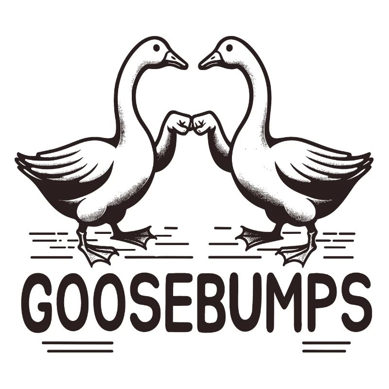 "Goosebump": Zwei Gänse mit Fauststoß!