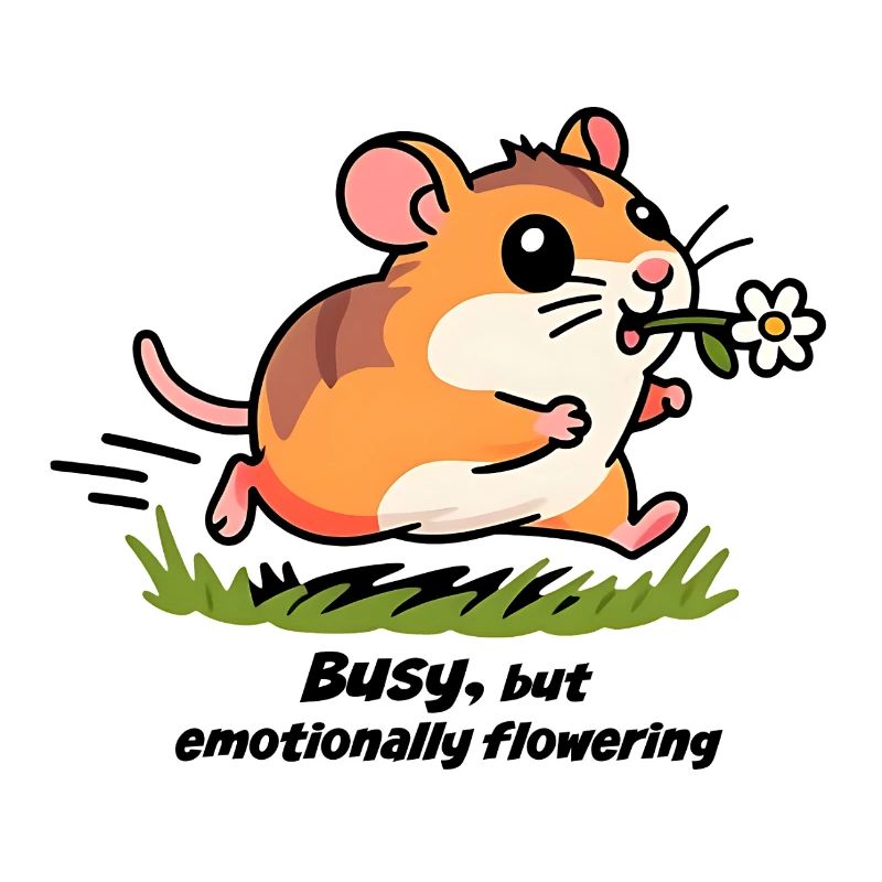 Hamster dans la course au travail